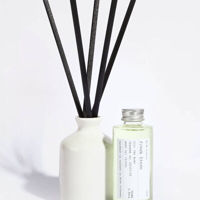 Fresh Linen Ceramic Reed Diffuser - 100ml