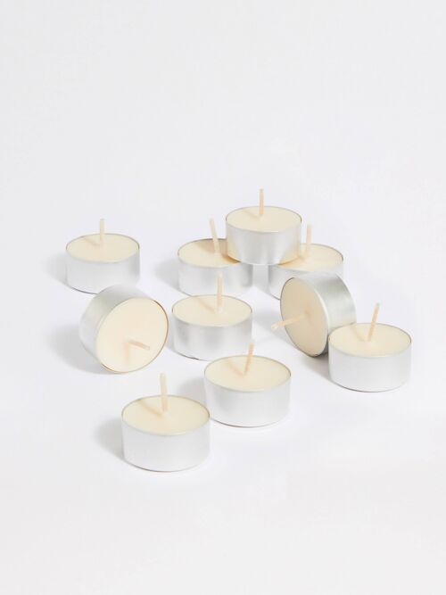 Peony & Blush Suede Tealights - Set Of 10