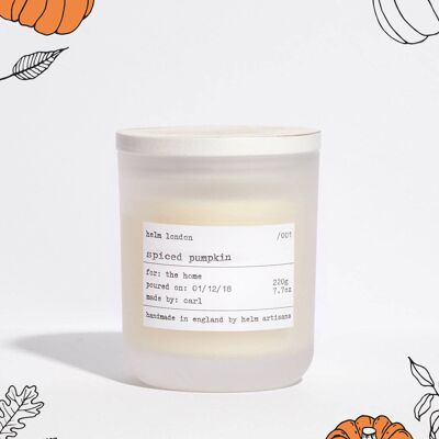 Candela di lusso Pumpkin Spice - Edizione limitata