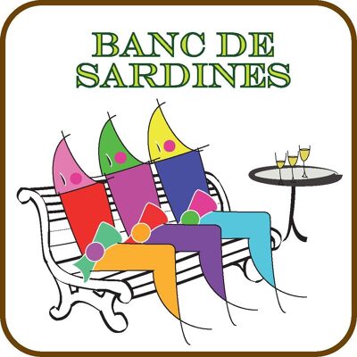 Posavasos Escuela de sardinas