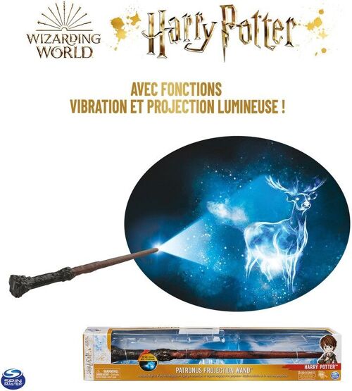 Baguette Harry Potter 30 CM Projecteur - Modèle choisi aléatoirement