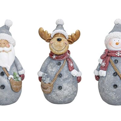 Nicholas / snowman / elk made of poly