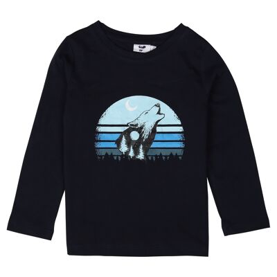 Blaues Baumwoll-T-Shirt für Jungen von 3 bis 14 Jahren