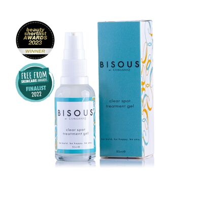 BISOUS by L'ORGANIQ Clear Spot Treatment Gel - 30 ml - Soin naturel pour adolescents