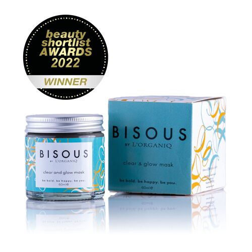 BISOUS by L'ORGANIQ Clear and Glow Mask - 60ml - Natural Teen Skincare