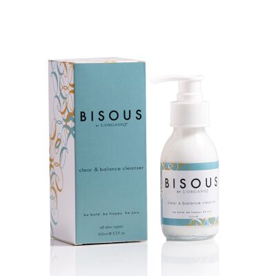 BISOUS by L'ORGANIQ Clear and Balance Cleanser – 100 ml – Natürliche Hautpflege für Teenager