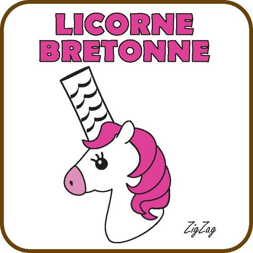 Dessous de verre Licorne Bretonne