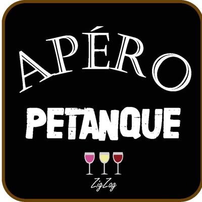 “Aperitif Pétanque” coaster