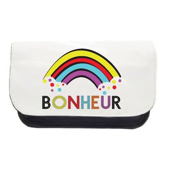 Trousse de toilette ou accessoire "Bonheur"