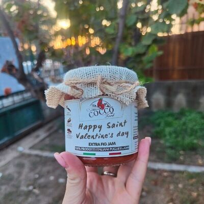 Extra wild berry jam, gift jar with Yuta and customizable Valentine's Day writing 340g