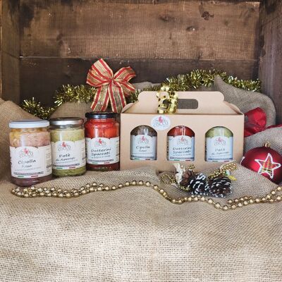 Box of Italian Apulian Preserves - Tris GIFT perfect for those who love to cook