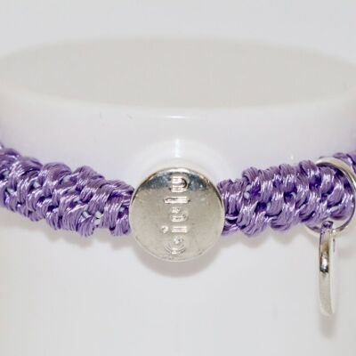 Hair tie with silver in lavender