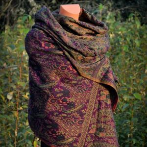 Foulard Paisley « Bohème » -violet-