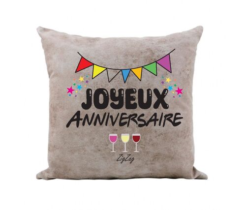 Coussin "Joyeux anniversaire"