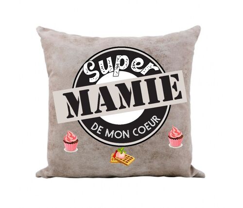Coussin "Super Mamie"