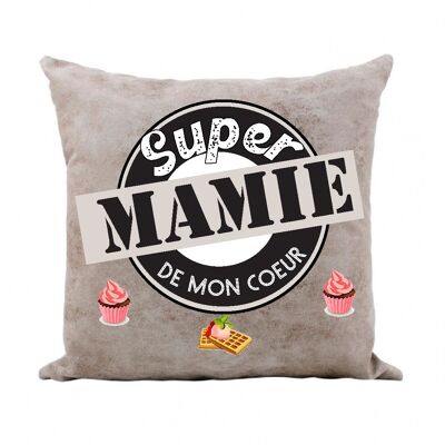 Coussin "Super Mamie"