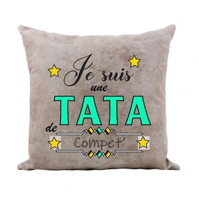 Cushion “I am a competitive Tata”