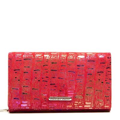 Jennifer Jones reddish Leather Women's Wallet 15,5x10 x4cm