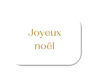 Mini carte "JOYEUX NOËL" 2