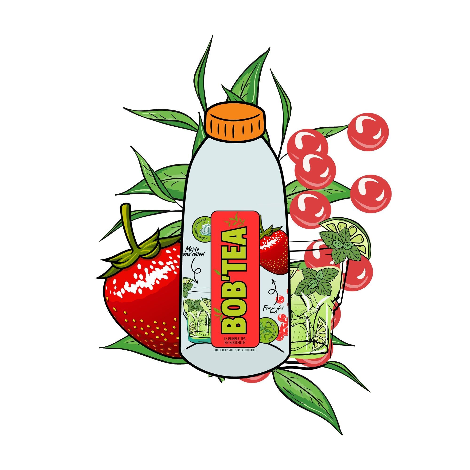 BOB'TEA – MOJITO & ERDBEERE