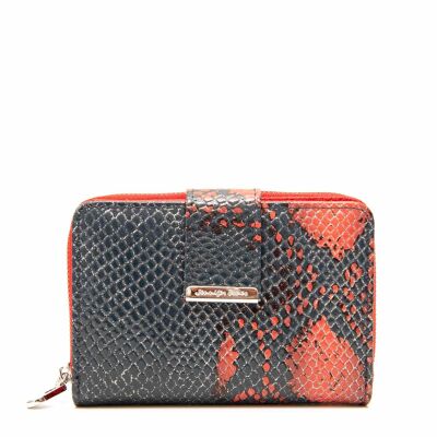 Jennifer Jones reddish Leather Women's Wallet 13x9x3cm