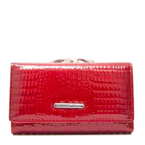 Jennifer Jones red Leather Women's Wallet 14,5x8,5 x3,5cm