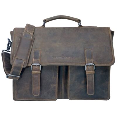 Charles laptop bag made of leather men's briefcase women's large