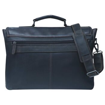 Sacoche pour ordinateur portable Charles en cuir porte-documents pour hommes et femmes grand 23