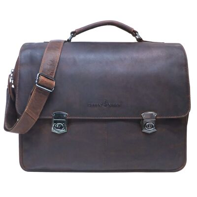 Karl teacher bag women's leather business bag men with 15 inch laptop sleeve