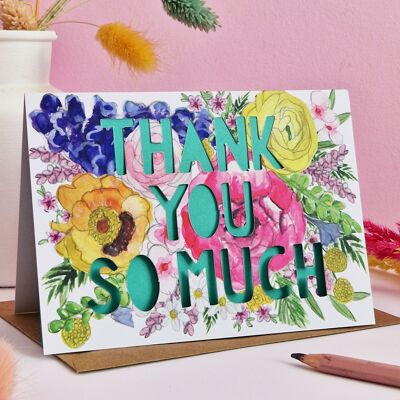 Thank You So Much Thank You Card