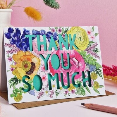 Thank You So Much Thank You Card