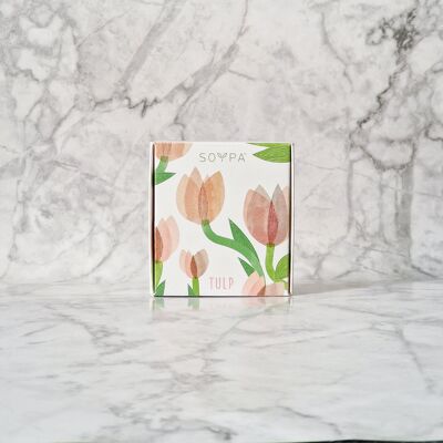 Savon artisanal tulipe | Mandarine, néroli et lavande