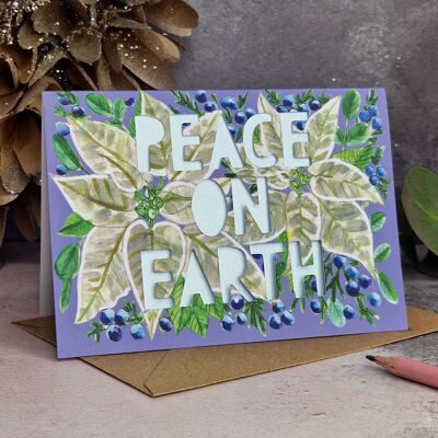 Friedens auf Erden Weihnachtskarte