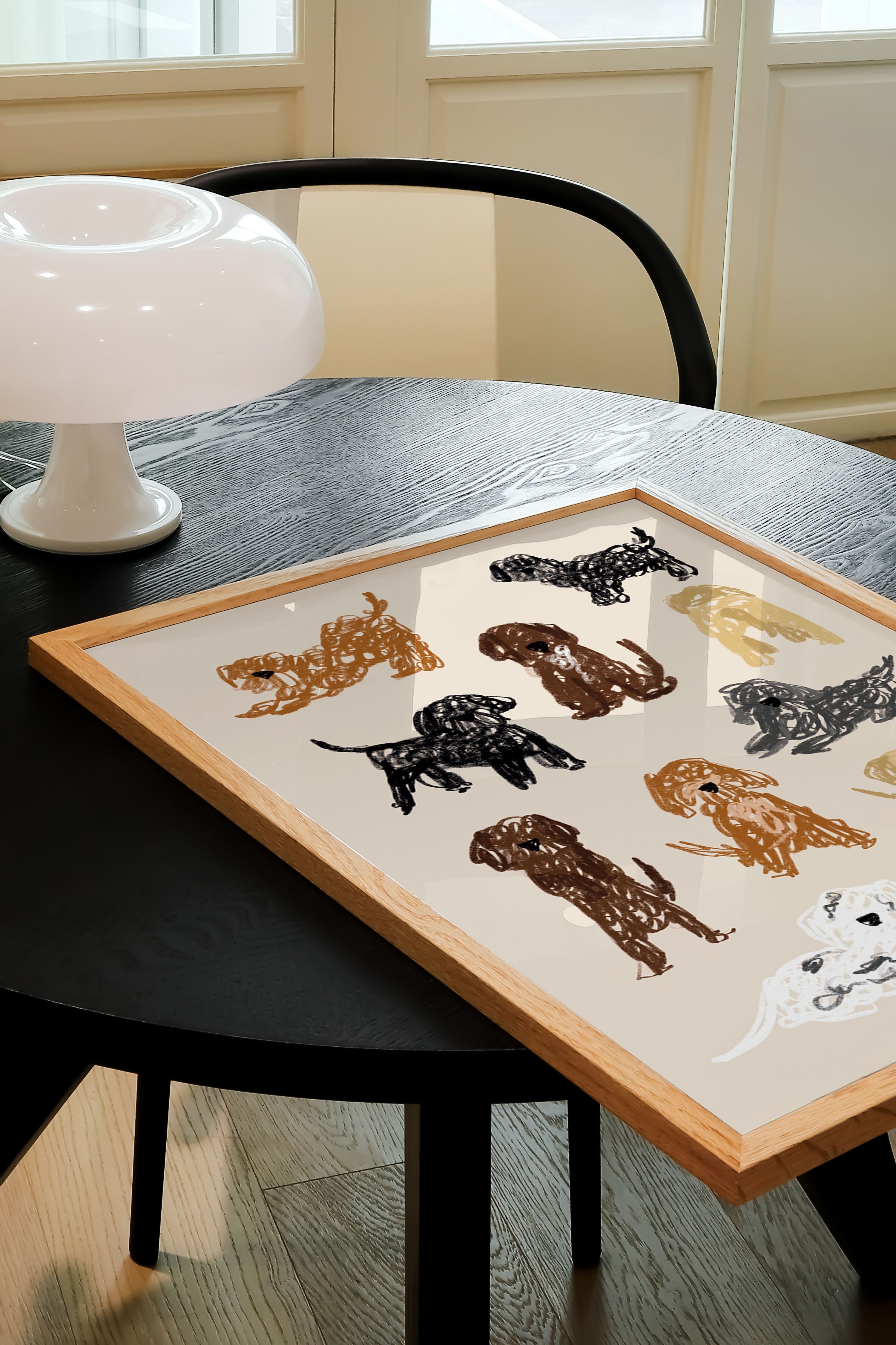 Stampa artistica Cockapoo / Decorazione da parete per cani