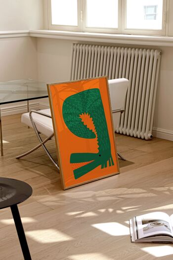 Impression d’art crocodile / Art mural pour enfants