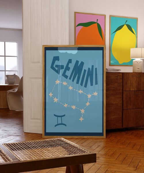 Gemini Art Print / Horoscope Gift