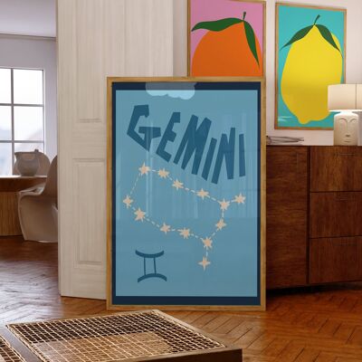 Gemini Art Print / Horoscope Gift