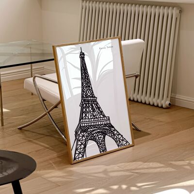 Impression d’Art Tour Eiffel / Impression d’Art Paris Noir et Blanc