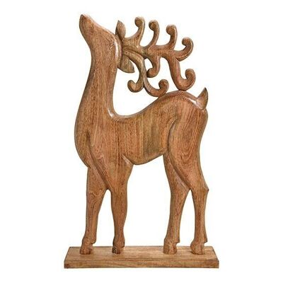 Brown mango wood deer (W / H / D) 58x94x13cm