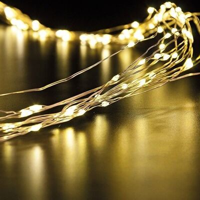 Light chain with timer 200 micro LED in warm white