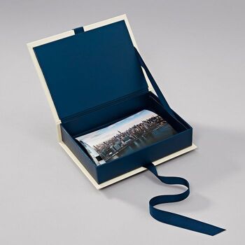 Petite boîte photo avec fenêtre coulissante, marine 2