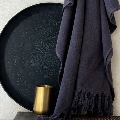 ORGANIC COTTON FOUTA - DOLCE Collection - ONYX color