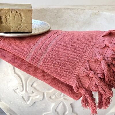 FOUTA EN COTON BIOLOGIQUE - Collection DOLCE- Couleur JASPE