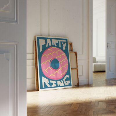 Party Ring Biscuit Art Print / Kitchen Art Print