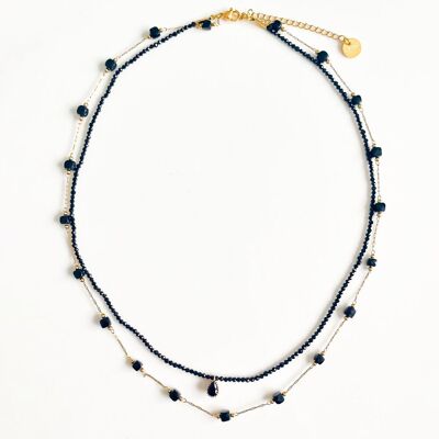 Black Maharani double necklace