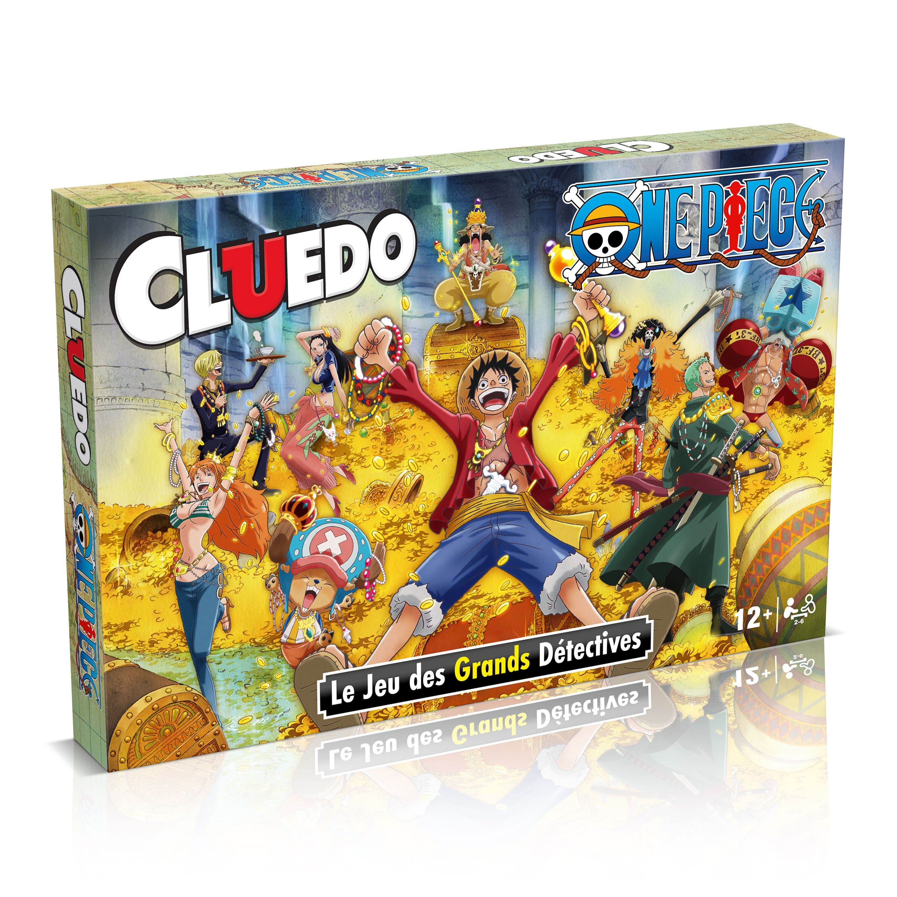 CLUEDO ONE PIECE – Offizielles Brettspiel – One Piece Lizenz – Hasbro Winning Moves – Weihnachtsgeschenk für Kinder ab 8 Jahren