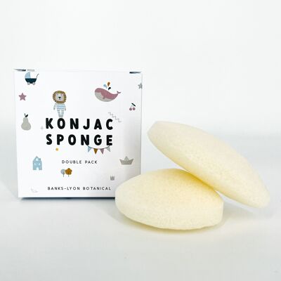 Konjac Sponge - Double Pack