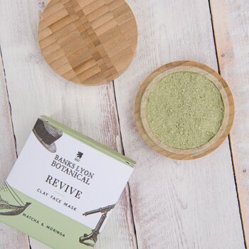 Masque visage à l'argile Matcha et Moringa