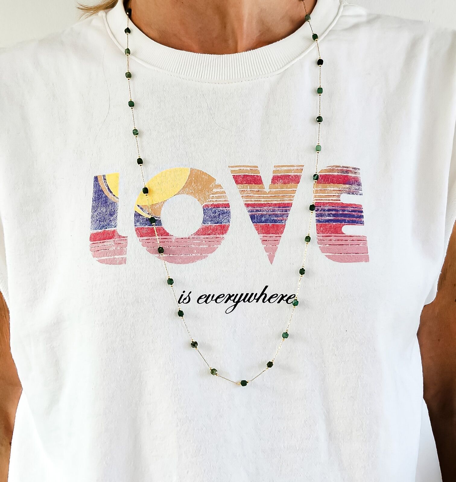 Green Maharani long necklace