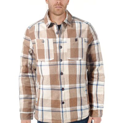 Men's sherpa-lined overshirt